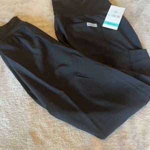 NWT Med Couture Women’s Maternity Jogger Pants Size L Internal Waist Tie soft
